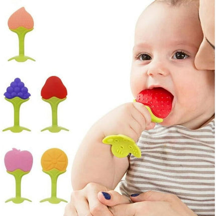 Baby Teething Toys, 5Pcs Teething Toys Set Teethers Freezer Safe Silicone Teethers Baby Gift for 6-12 Months Boy & Girls