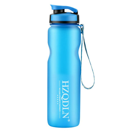 Best Sports Water Bottle - 36oz Large - Fast Flow, Flip Top Leak Proof Lid w/One Click Open - Non-Toxic BPA Free & Eco-Friendly Plastic - For Men & Women-Blue