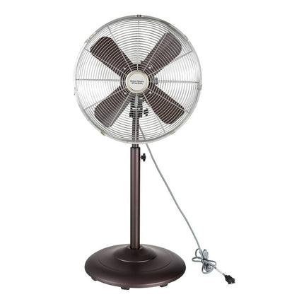 Better Homes & Gardens 16 inch Retro 3-Speed Metal Stand Fan Oscillation, Adjustable Height, ORB