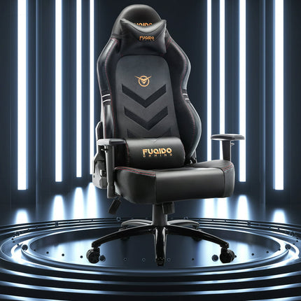 Big and Tall Gaming Chair Ergonomic 350lbs-Racing Style Desk Office PC Chair-Black