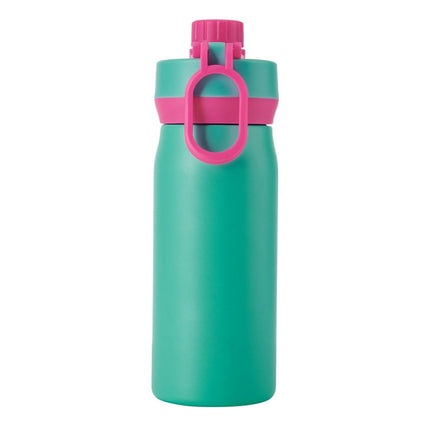 Built 16-Ounce Cascade Stainless Steel Water Bottle with Leakproof Chug Lid, 16 fl oz, Mint