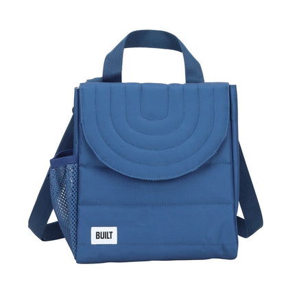 Built Kids Puffer Insulated Reusable Polyester Lunch Bag Navy