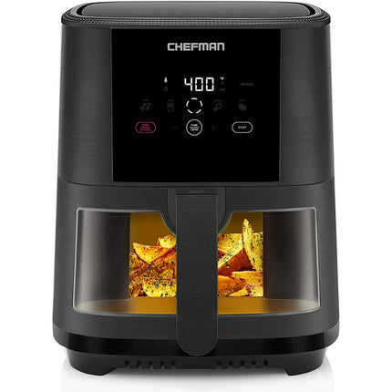 Chefman TurboTouch Easy View Air Fryer, Cook Oil-Free, Convenient Window, 5 Quarts