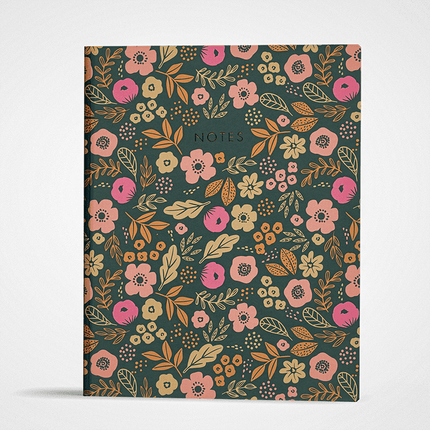 Class Act Stationery Floral Book Bound Paper 10"x8" Journal, 100 CR Sheets
