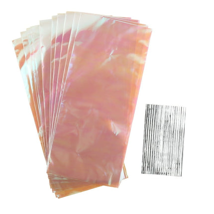 Clear Iridescent Cellophane Treat Bags, Way to Celebrate! Birthday, Party, 20ct