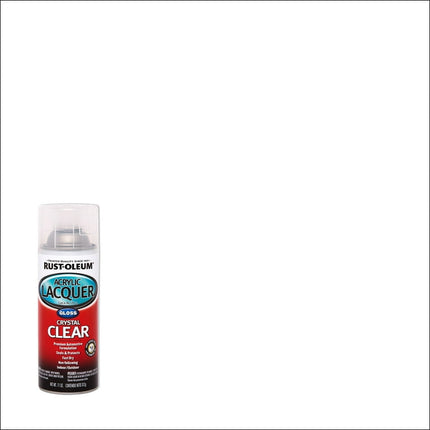 Clear, Rust-Oleum Automotive Gloss Acrylic Lacquer Spray Paint-253366, 12 oz