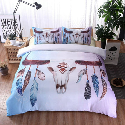 Colisha Lightweight 3pcs Bedding Set Zipper Bedspread Quilt Duvet Cover Coverlet Set With 2 Pillowcase India Full 200*230 (three -piece)