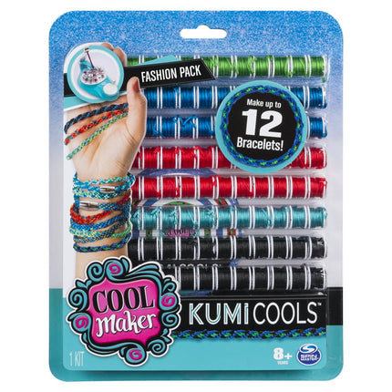Cool Maker, KumiCools Fashion Pack, Makes Up to 12 Bracelets with the KumiKreator, for Ages 8 and Up