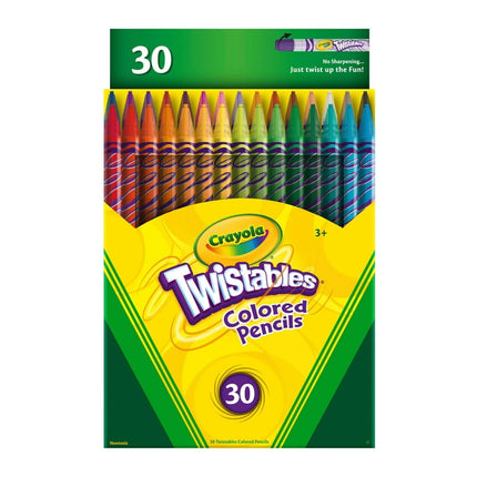 Crayola 30ct Twistable Colored Pencils, Stocking Stuffers for Kids & Teens, Holiday Gifts