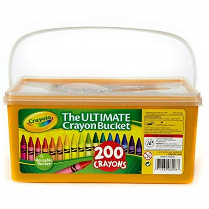 Crayola Ultimate Crayon Bucket, 200 Crayons, Duplicates of Favorite Colors, Gift for Kids