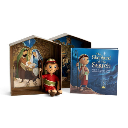DaySpring - The Shepherd on the Search: Finding Christ in Christmas - Advent Activity Set with Nativity Keepsake Box
