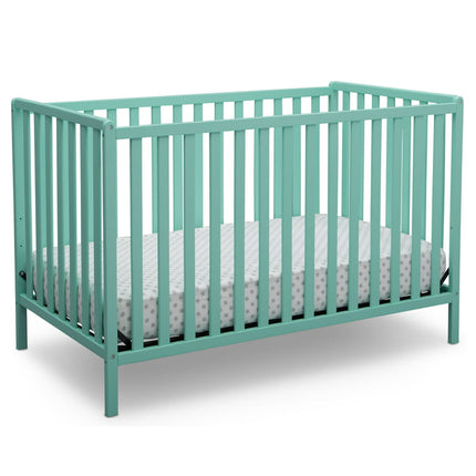 Delta Children Heartland 4-in-1 Convertible Crib, Greenguard Gold Certified, Aqua