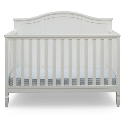 Delta Children Madrid 5-in-1 Convertible Baby Crib, Bianca White