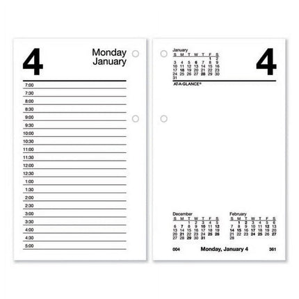 "Desk Calendar Recycled Refill, 3.5 x 6, White Sheets, 2023 | Bundle of 10 Each"