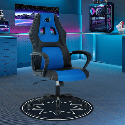 Dkelincs PC Gaming Chair Ergonomic Office Chair PU Leather Adjustable Computer Chair with Lumbar Support & Armrest (Blur, CAR)