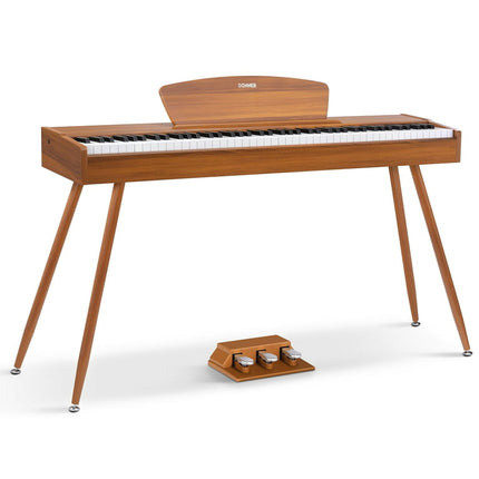 Donner DDP-80 Wood Weighted 88 Key Digital Piano Graduation Gifts for the Home Full Size Electric Keyboard for Beginner