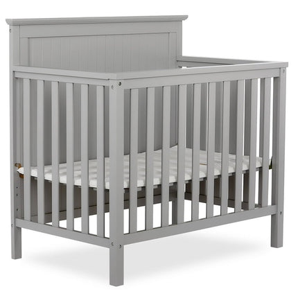 Dream On Me Ava 4-in-1 Convertible Mini Crib, Pebble Grey