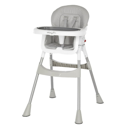 Dream On Me Portable 2-In-1 Table Talk High Chair, Gray