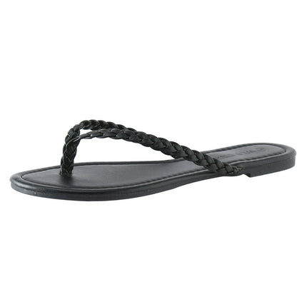 EHQJNJ Sandals Women Fashion Dressy Womens Sandals Dressy Flat White Ladies Shoes Fashion Flat Flip Flops Outdoor Fashion Beach Soft Sole Flip Flops