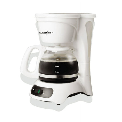 EUROSTAR 4-Cup Coffeemaker (WHITE)