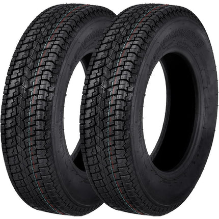 EastVita 2Pcs ST175/80D13 6PR Trailer Tires, Load Range C, 6 PLY, Premium Trailer Tires Heavy Replace Duty ST175/80D13 6PR Load Range