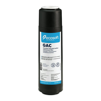 Ecosoft Granular Activated Carbon Replacment Filter 2.5"×10" Replacement Water Filters Total Piece Count 1 Unit