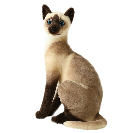 Elainilye Realistic Cat Toys Plush Toys Realistic Cat Stuffed Animal Cute Animal Plush Birthday Christmas Gift Toys for Girls Boys 3-6 Years