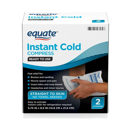 Equate Instant Cold Compress, 2 Count
