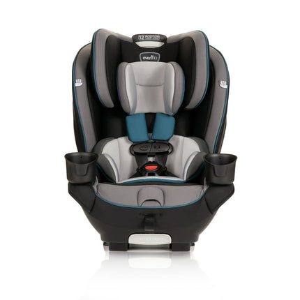 Evenflo EveryKid All-in-One High-back Booster Car Seat, Blue