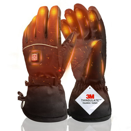 Everest Heated Gloves for Men Women, Rechargeable 5000mAh Electric Battery Touchscreen Warm Gloves for Motorcycle Skiing Skating Snow Hiking