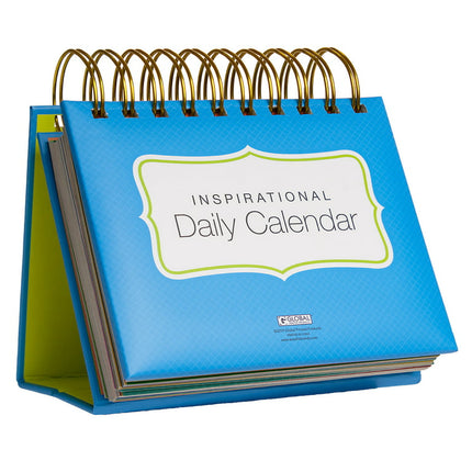 Excello Global Products Motivational & Inspirational Perpetual Daily Flip Calendar with Self-Standing Easel - GPP-0040