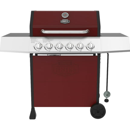 Expert Grill 6 Burner Propane Gas Grill in Red