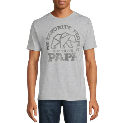 Father's Day Men's & Big Men's Favorite People Call Me Papa Graphic T-Shirt