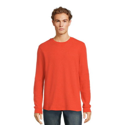 George Men's Thermal Crewneck Tee with Long Sleeves