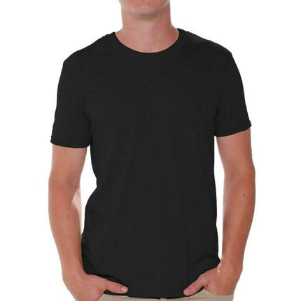 Gildan Black Shirts for Men Casual Black T-shirts Men's Shirts in Black Basic Black Tshirts Men Outwear Men T-Shirts Value Pack Shirts for Men - Single OR Pack of 6 OR Pack of 12 Shirts