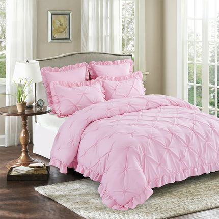 Hig Blush 5 Piece Bed in a Bag Comforter Set, King