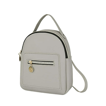 Honeeladyy Sales Leather Backpack Cute Casual Daypack Zippered Pockets Crossbody Convertible Shou