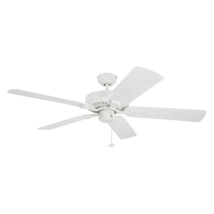 Honeywell Belmar 52" White Indoor/Outdoor Ceiling Fan with 5 Blades, Pull Chains & Reverse Airflow