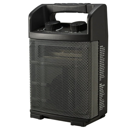 Hyper Tough Black 1500w Heavy Duty 2-Setting Electric Utility Space Heater