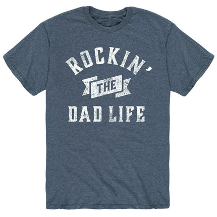 Instant Message - Rockin Dad Life - Gift For Mom Fathers Day - Men's Short Sleeve Graphic T-Shirt