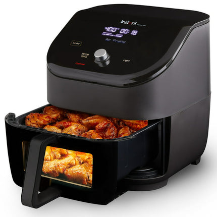 Instant Pot Vortex Plus 6-Quart 6-in-1 Air Fryer Oven with ClearCook Cooking Window, Digital Touchscreen, Nonstick and Dishwasher-Safe Basket, Includes Free App with over 1900 Recipes, Single Basket