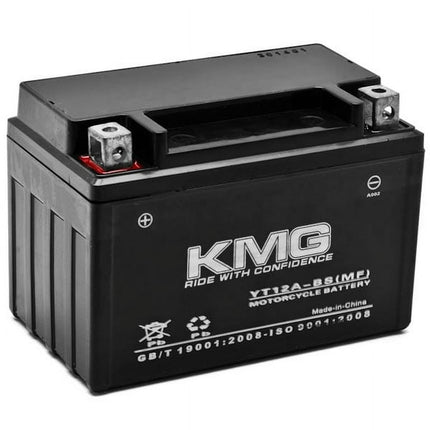 KMG Battery Compatible with Suzuki 1250 GSF1250S A Bandit FA 2007-2012 YT12A-BS Sealed Maintenance Free Battery High Performance 12V SMF OEM Replacement Powersport Motorcycle ATV Scooter Snowmobile