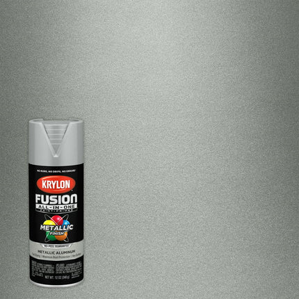 Krylon Fusion All-In-One Metallic, Aluminum, 12 oz.