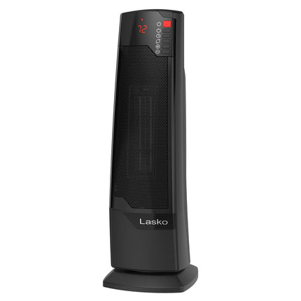 Lasko 1500W Oscillating Ceramic Tower Electric Space Heater with Remote, CT22835, Black, New