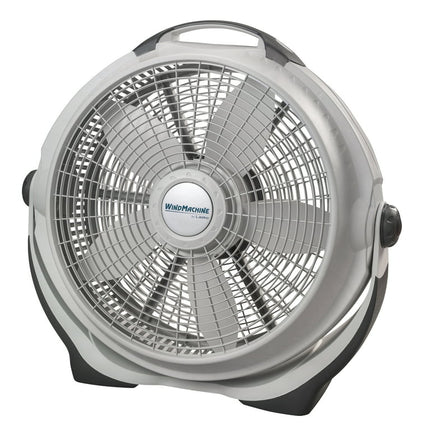 Lasko 20" Wind Machine 3- Speed Air Circulator Floor Fan, Gray, 23" High, A20301, New