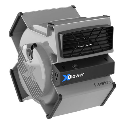 Lasko X-Blower 6 Position Blower Fan with Accessory Outlet and USB Ports, X12904, Gray