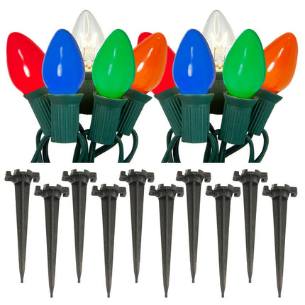LumaBase Electric Pathway Lights with 10 Bulbs
