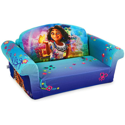 Marshmallow Furniture Kids 2-in-1 Flip Open Foam Compressed Sofa, Encanto