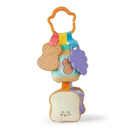 Melissa & Doug Multi-Sensory PB&J Take-Along Clip-On Infant Toy