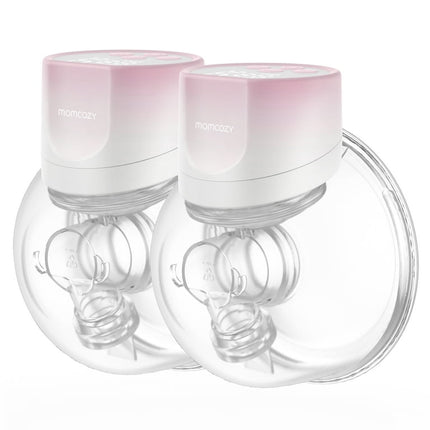 Momcozy S12 Pinky Pro Hands Free Breast Pump Wearable, 24mm 2 Pack Electric